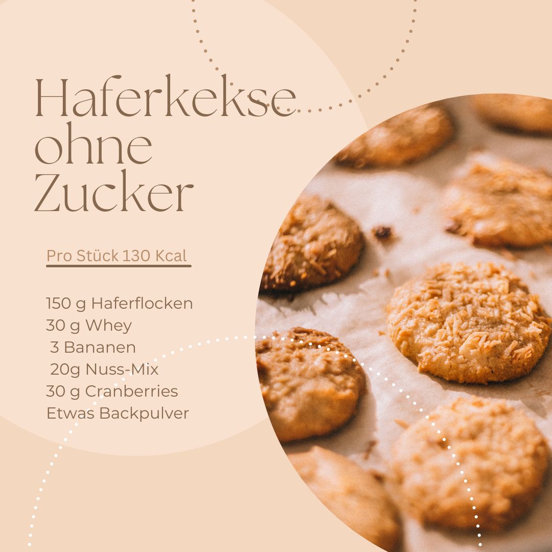 You are currently viewing Gesunde Haferflocken-Kekse ohne Zucker, Butter, Mehl, Ei